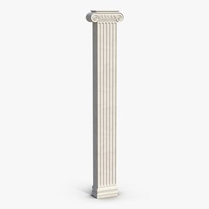 pilaster ionic greco roman 3d model