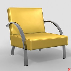 3d armchair chair