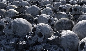 3D model apocalypse rubble mass grave