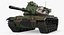 3D model combat tank m60a3 patton