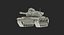 3D model combat tank m60a3 patton