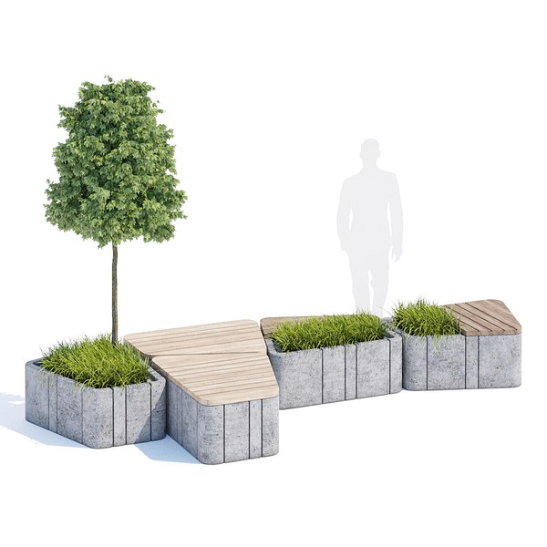 3D tree bench furniture - TurboSquid 1392214