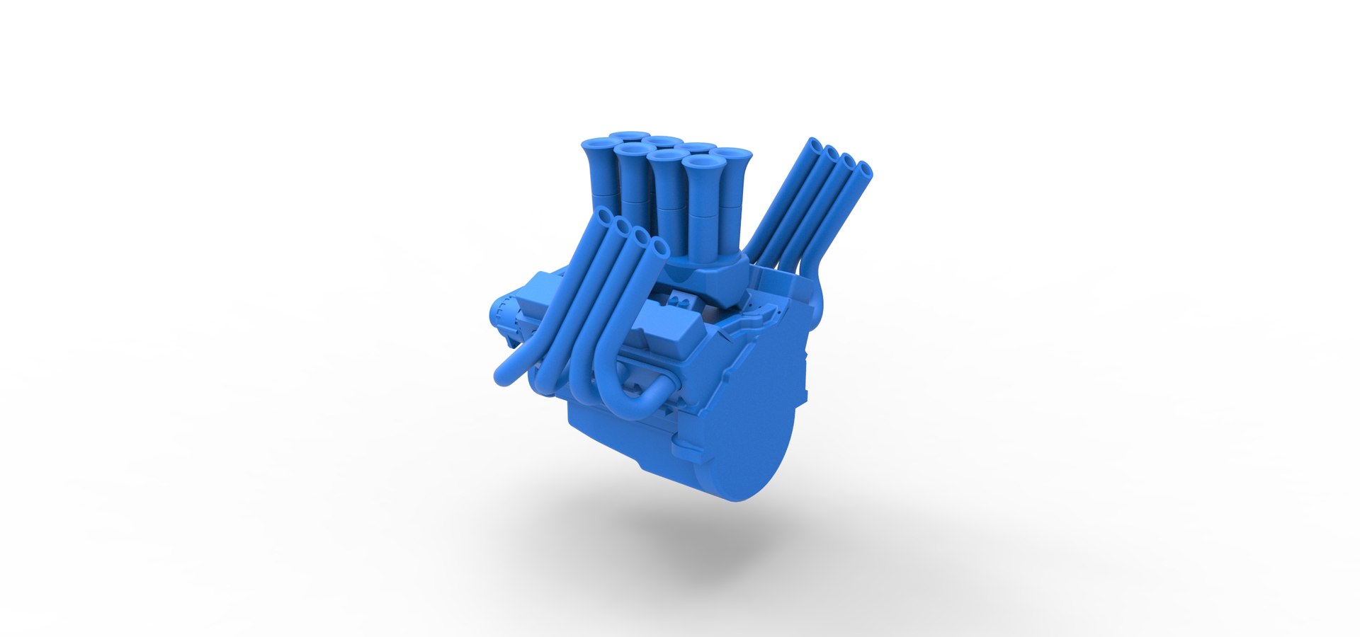 3D Diecast Engine V8 For Supermodified Race Car Version 2 Scale 1 To 25 ...