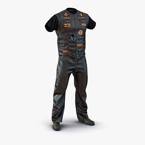 3d biker outfit model