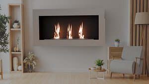 Smart Fire Place 3D model