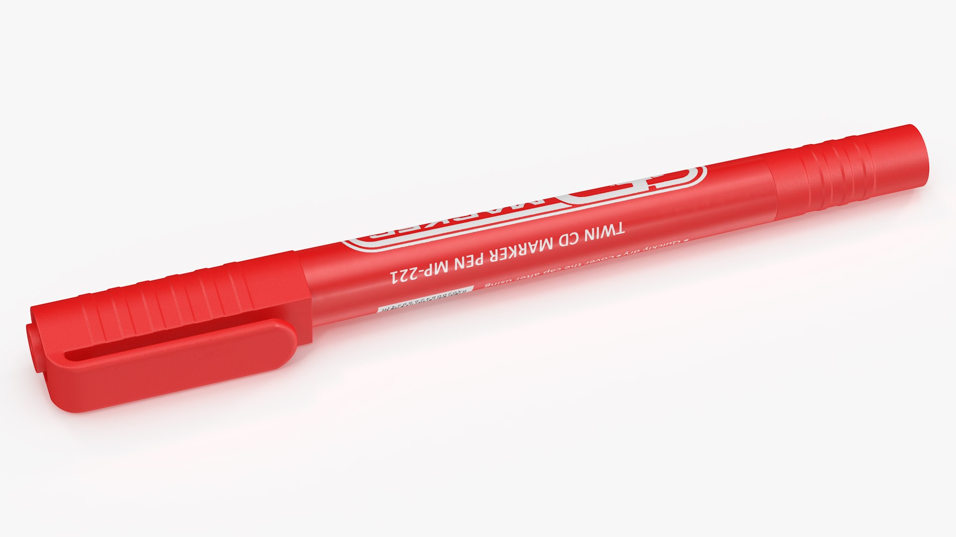3D Permanent Marker Ultra Fine Tip Red model https://p.turbosquid.com/ts-thumb/Rp/A9H38y/tY/permanentmarkerultrafinetipred3dsmodel008/jpg/1661719113/1920x1080/fit_q87/5a0c068fd8bfdc8bbc6409ad6ada3786a38d2522/permanentmarkerultrafinetipred3dsmodel008.jpg