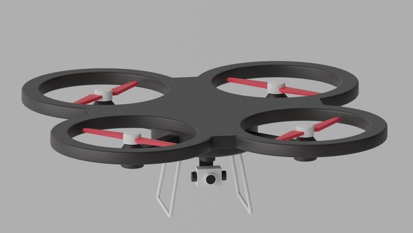 3D Cartoon Drone model