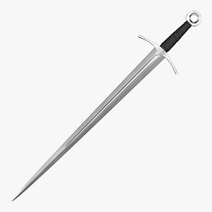 3d knight sword model