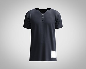 3D T-Shirt with Button model