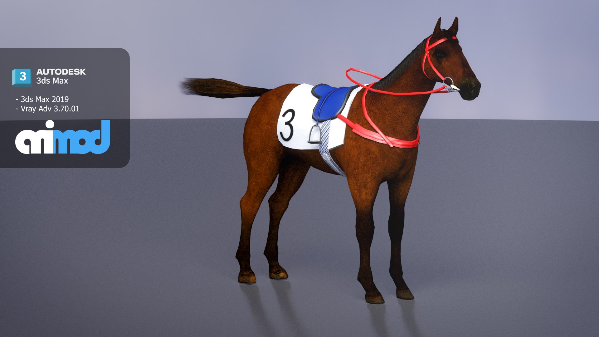 RacingHorse 3D Model - TurboSquid 2267307