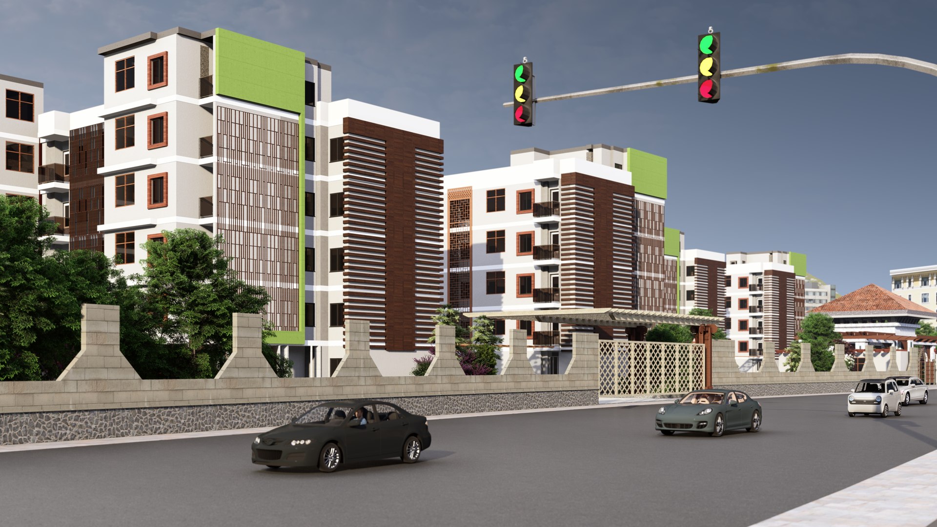 Residential Complex Environment 3D Model - TurboSquid 2350209