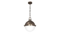 Visual Comfort  Adrian  Antique Nickel Globe Pendant Ceiling Light