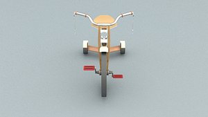 laos Kid Bicycle 3D