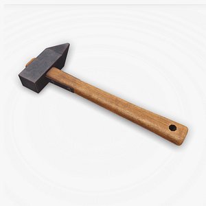 Vintage Piton Hammer Low-poly PBR