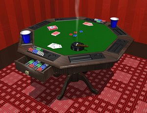 poker table 3d 3ds