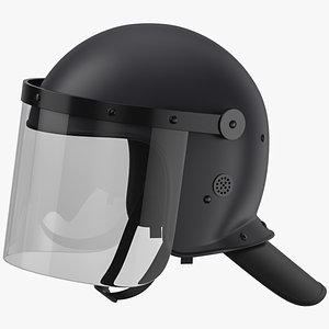 3D Riot Helmet 01