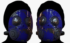 3D 3D Gas mask respirator scifi futuristic model