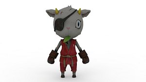 Cartoon Rabbit 3D model