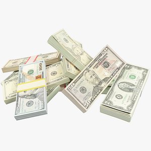 3D model Bunch of Money V16
