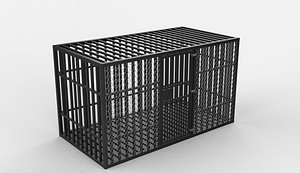 steel cage 3D model
