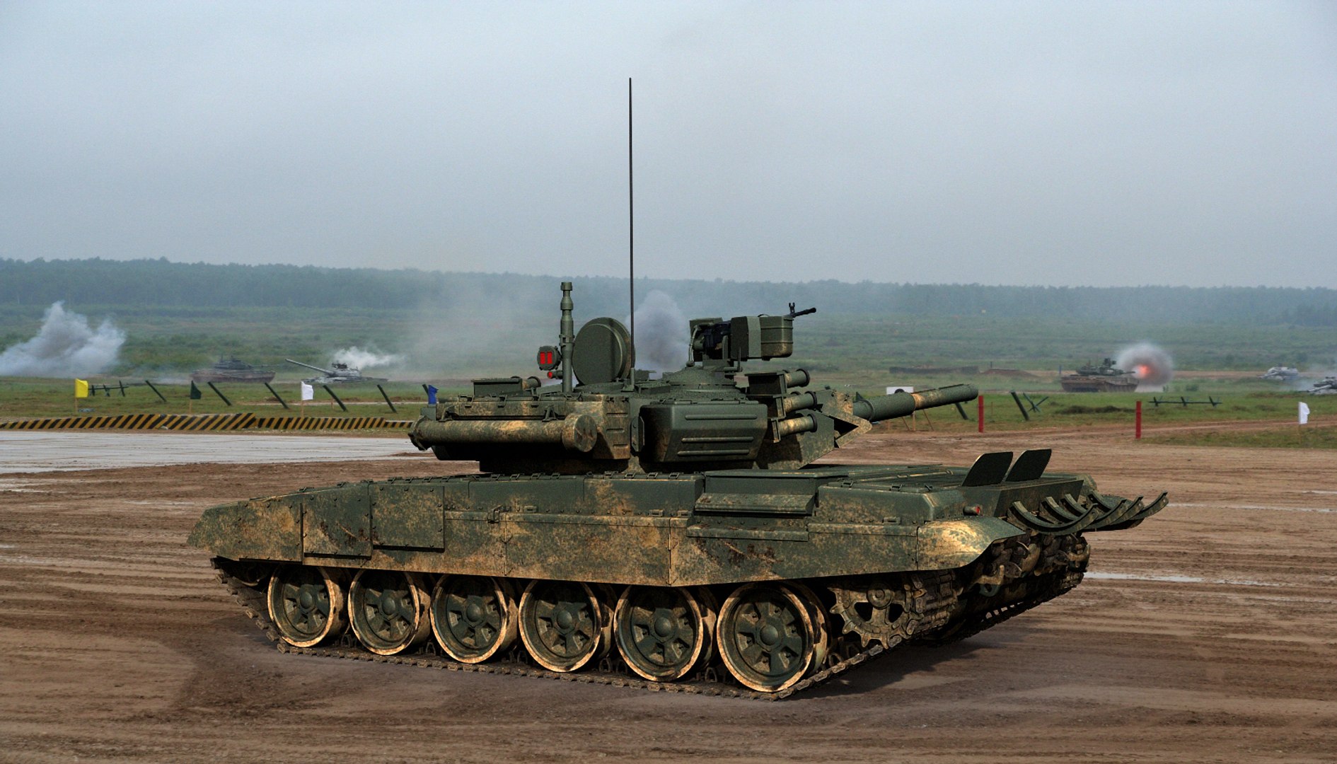 Russian T-90s Tanks Max