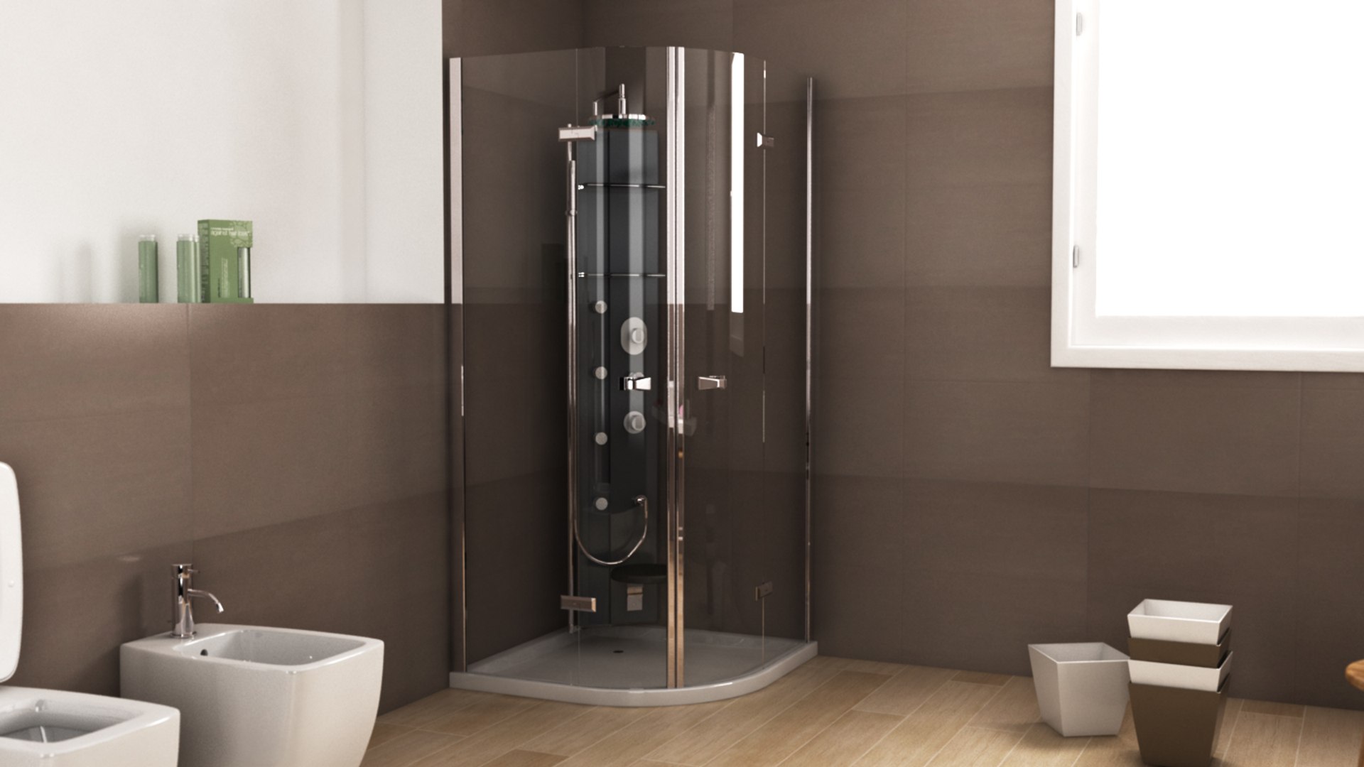 teuco endless shower flat c4d