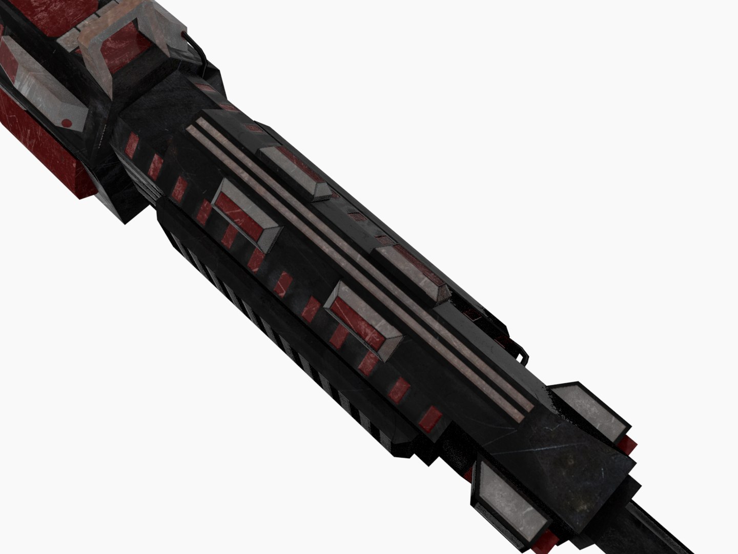 3d Sci-fi Rifle Weapon Animation Model