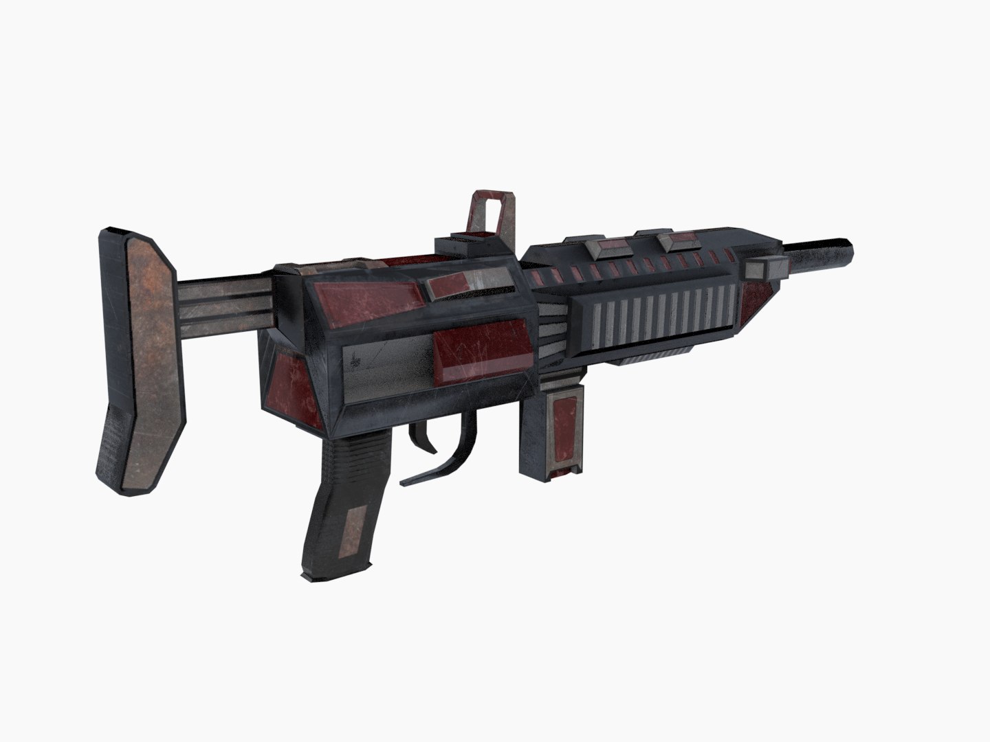 3d Sci-fi Rifle Weapon Animation Model