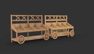 vegetable display stand 3D model 3D model