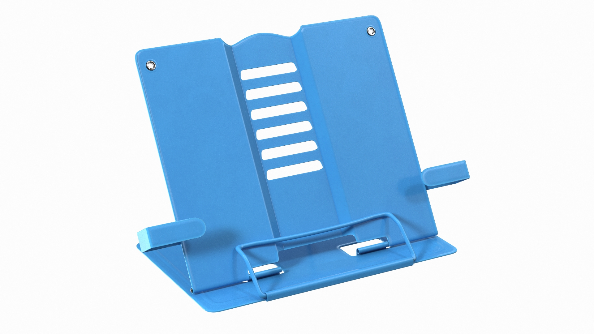 3D model Folding Metal Book Stand Teal - TurboSquid 1833311