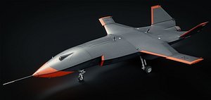 MQ-28 Ghost Bat Game Ready Drone 3D model