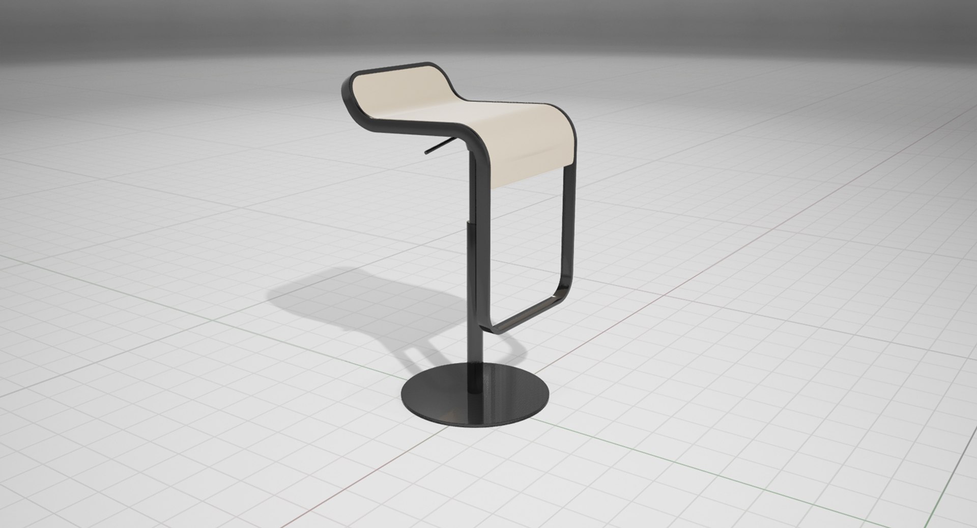 3d Unreal Lem Piston Bar Stool