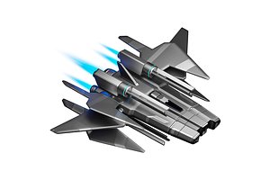 3D Sci-fi spaceship model