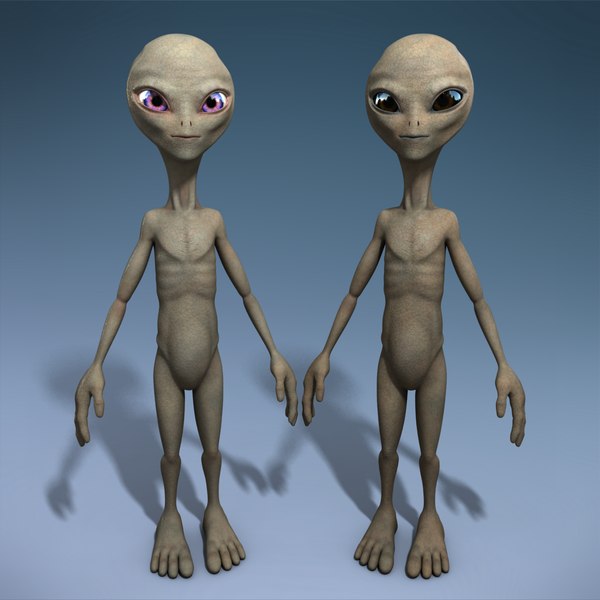 grey alien full body