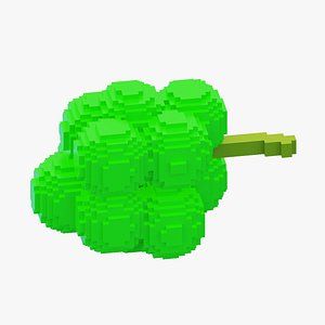 Voxel Green Grape 3D model