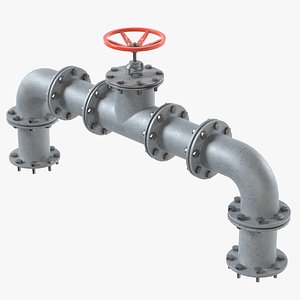 Pipe Valve 3 3D