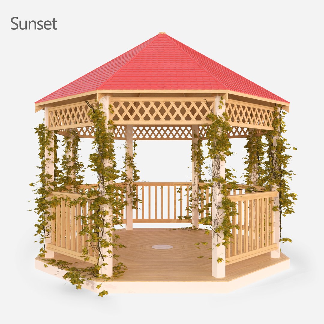 世界の家具大百科 & GAZEBO Gazebo Architecture Shelter 3D Model - TurboSquid 1696915