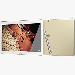 3d model realistic huawei mediapad m2