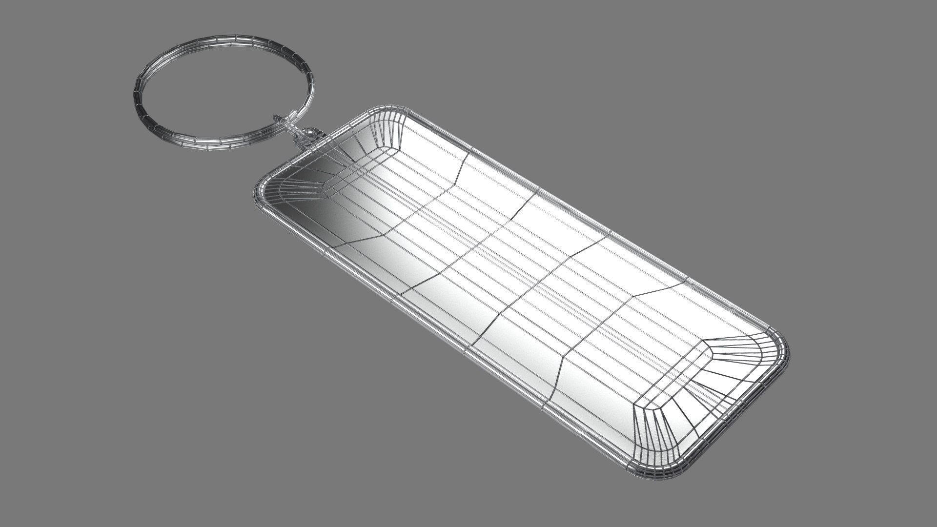 3D Keychain One 3D Model Key Ring With Chain - TurboSquid 2401814