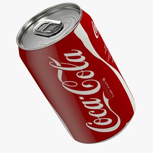 3d realistic coca-cola aluminum model