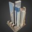 3D city exterior streets model