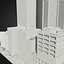 3D city exterior streets model
