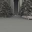 3D city exterior streets model