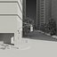 3D city exterior streets model