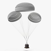 Triple Subscale Parachute Cargo System White