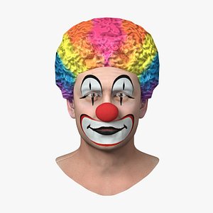 3D model funny clown head