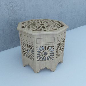 3D traditional table model