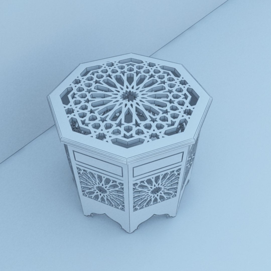 3D Traditional Table Model - TurboSquid 1289551