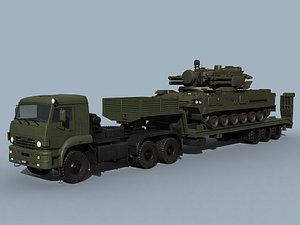 kamaz-65225 sa-19 grison combo 3d model