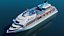 Navire de croisière élégant de taille moyenne